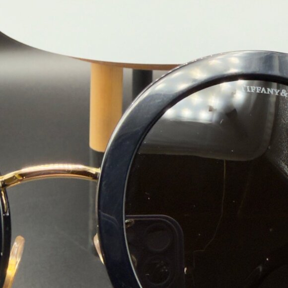 Tiffany & Co TF 4201 8001/S4 Black Round Sunglasses Grey Lens 50 24 140